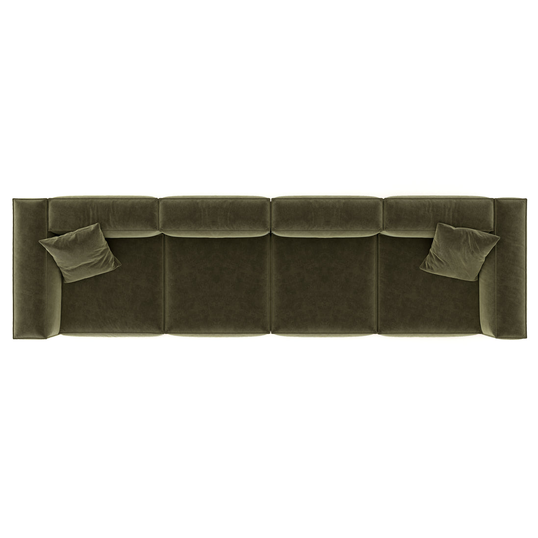 Eleanor Modular Velvet Sofa | Olive