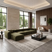 Eleanor Modular Velvet Sofa | Olive