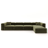 Eleanor Modular Velvet Sofa | Olive