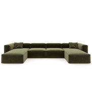 Eleanor Modular Velvet Sofa | Olive
