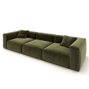 Eleanor Modular Velvet Sofa | Olive