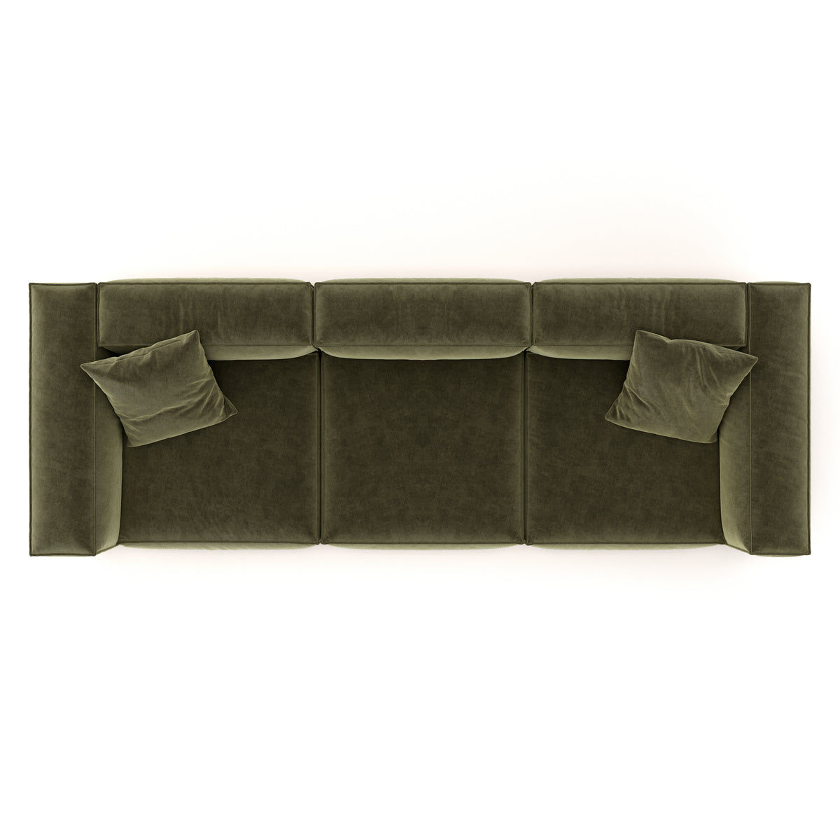 Eleanor Modular Velvet Sofa | Olive