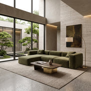 Eleanor Modular Velvet Sofa | Olive
