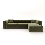 Eleanor Modular Velvet Sofa | Olive