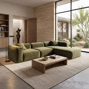 Eleanor Modular Velvet Sofa | Olive