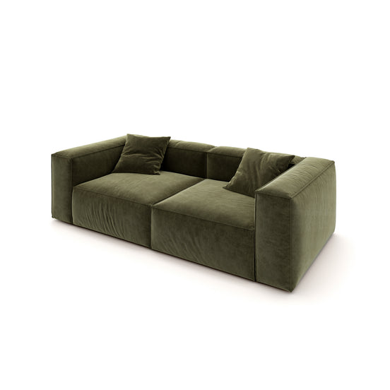Eleanor Modular Velvet Sofa | Olive