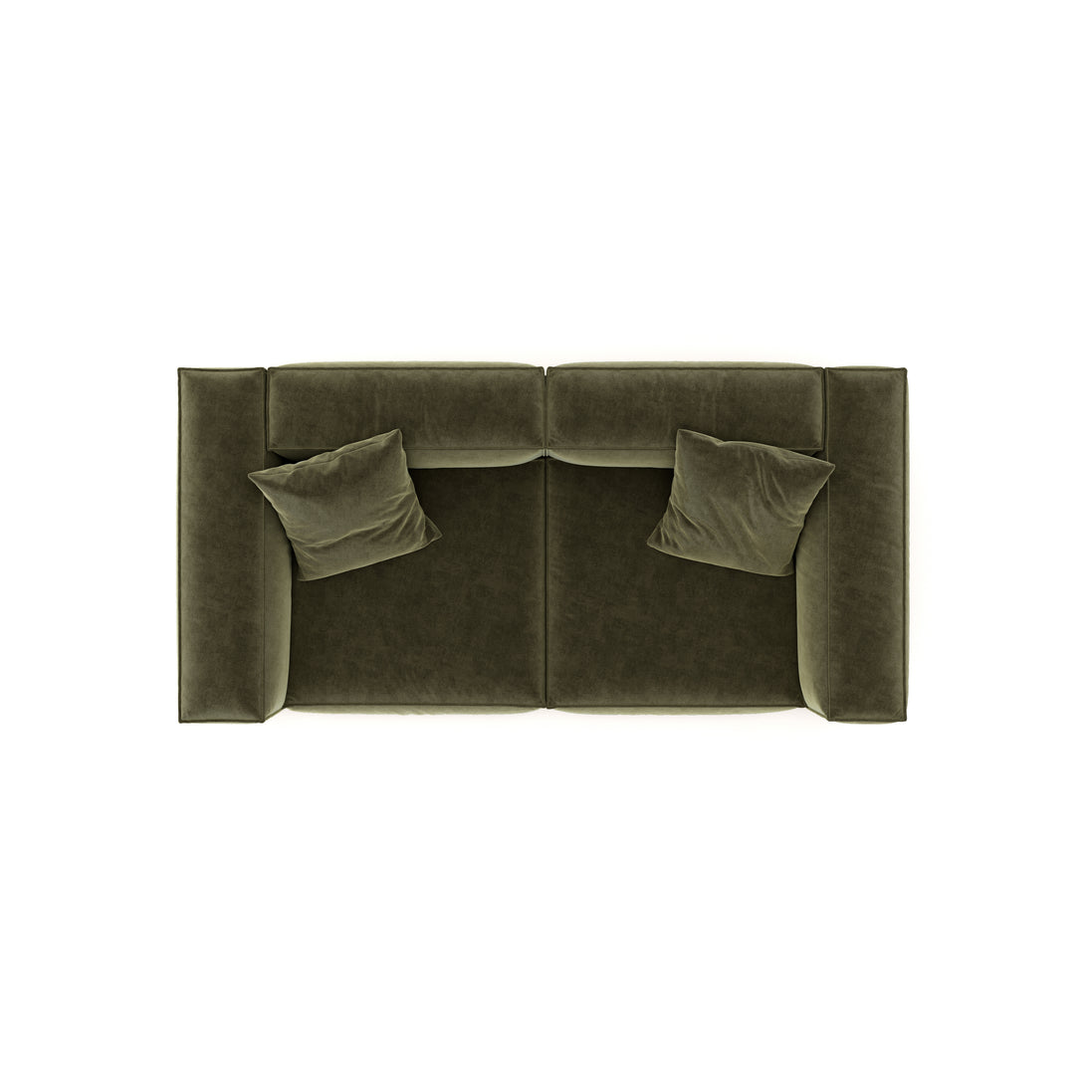 Eleanor Modular Velvet Sofa | Olive