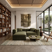 Eleanor Modular Velvet Sofa | Olive
