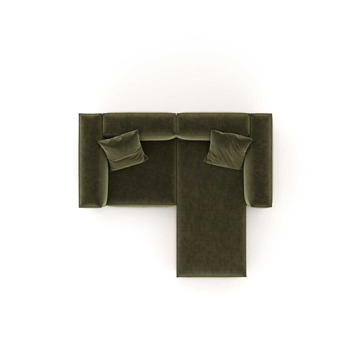 Eleanor Modular Velvet Sofa | Olive