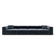 Eleanor Modular Velvet Sofa | Oxford Blue