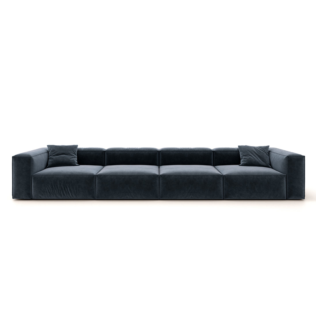 Eleanor Modular Velvet Sofa | Oxford Blue