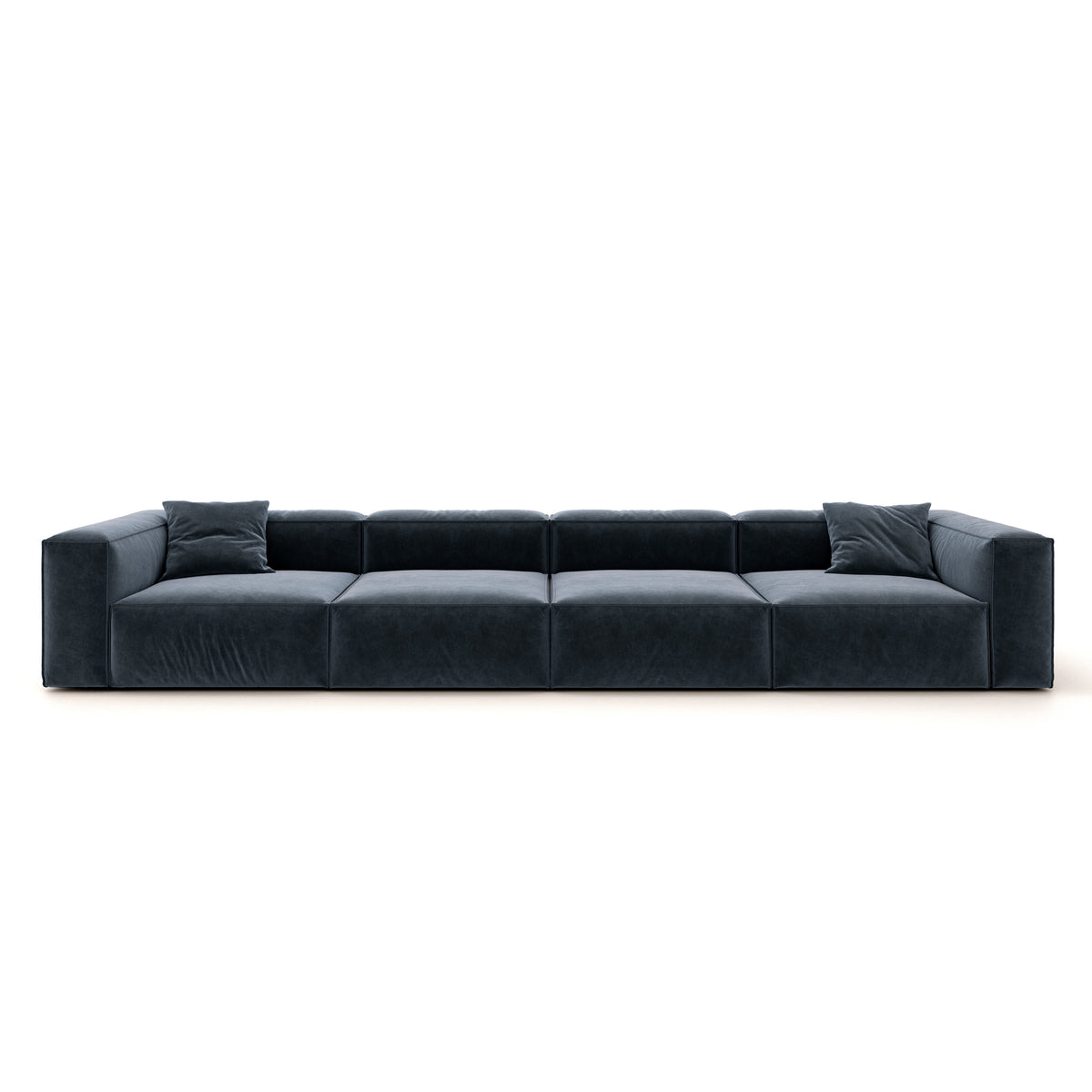 Eleanor Modular Velvet Sofa | Oxford Blue