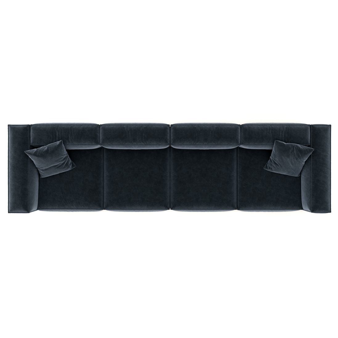 Eleanor Modular Velvet Sofa | Oxford Blue