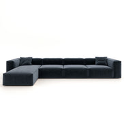 Eleanor Modular Velvet Sofa | Oxford Blue