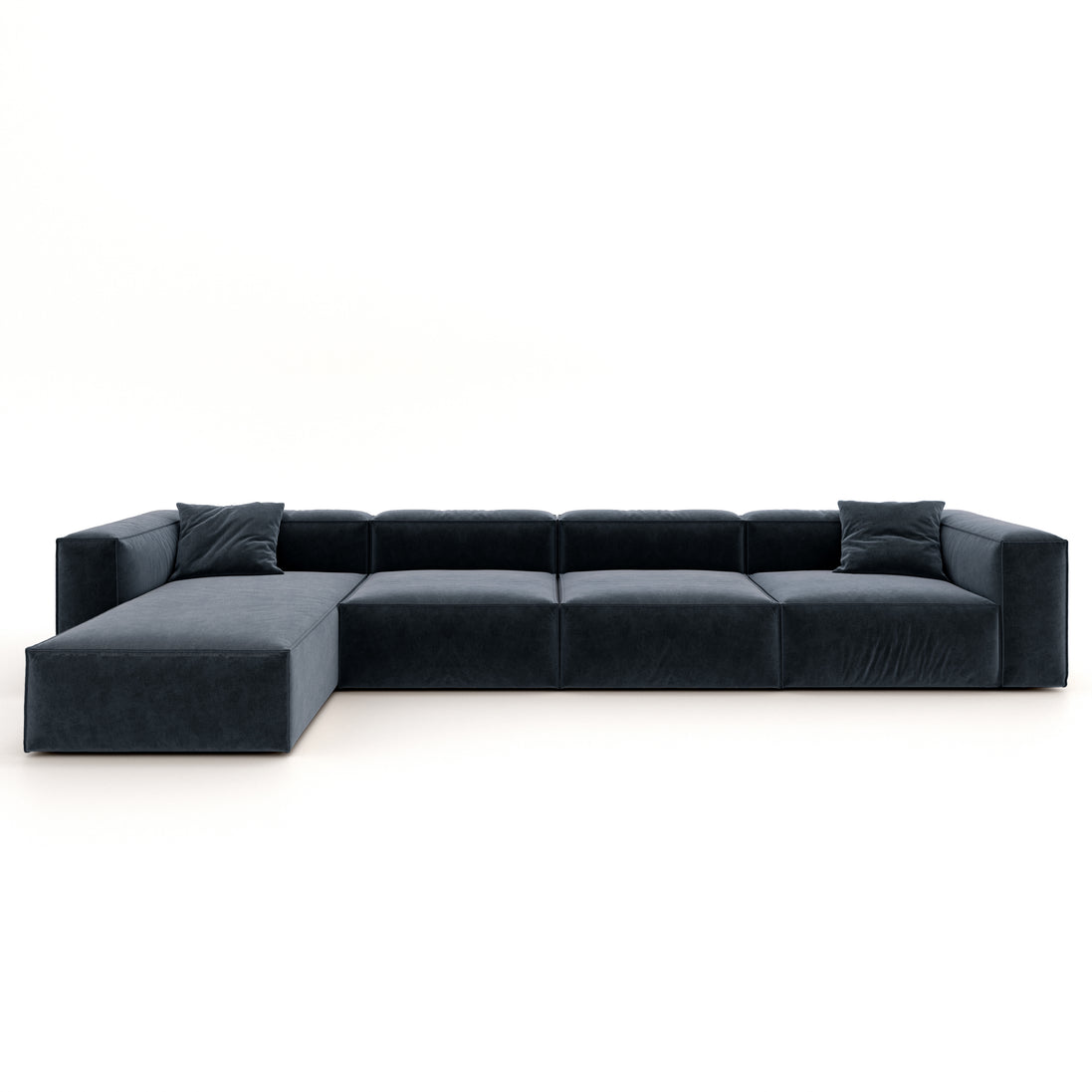 Eleanor Modular Velvet Sofa | Oxford Blue