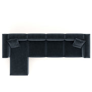 Eleanor Modular Velvet Sofa | Oxford Blue