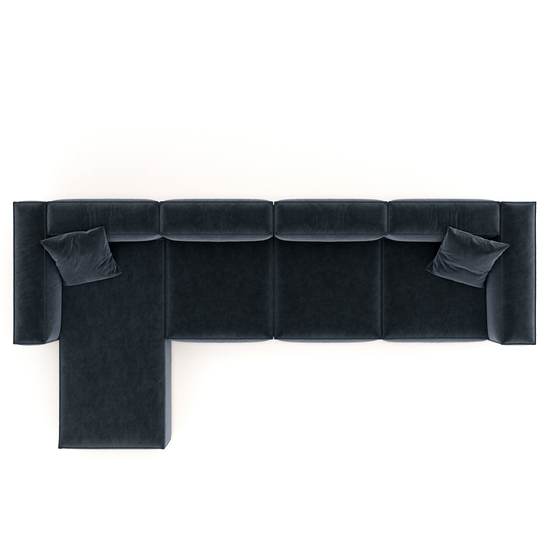 Eleanor Modular Velvet Sofa | Oxford Blue