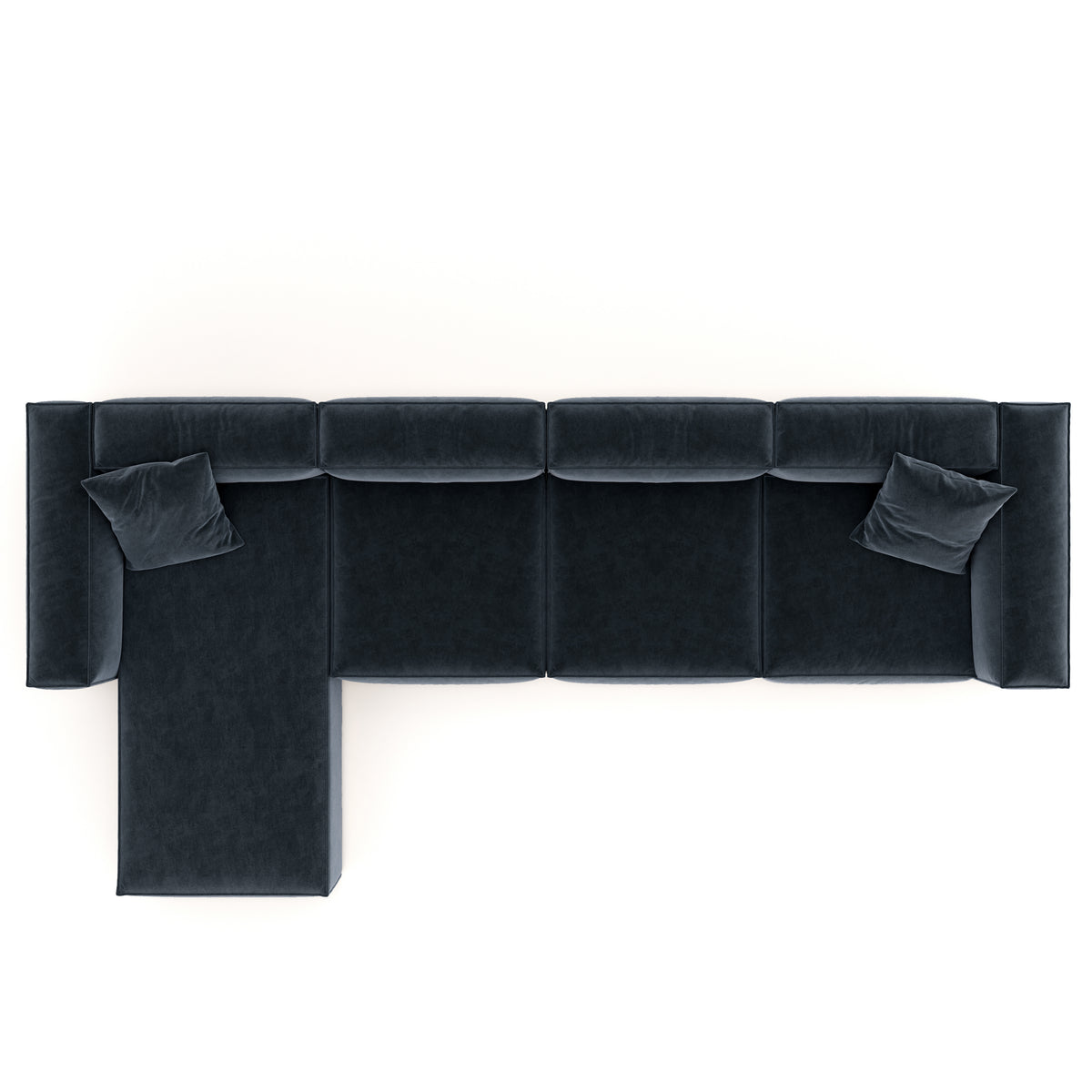 Eleanor Modular Velvet Sofa | Oxford Blue
