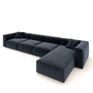 Eleanor Modular Velvet Sofa | Oxford Blue