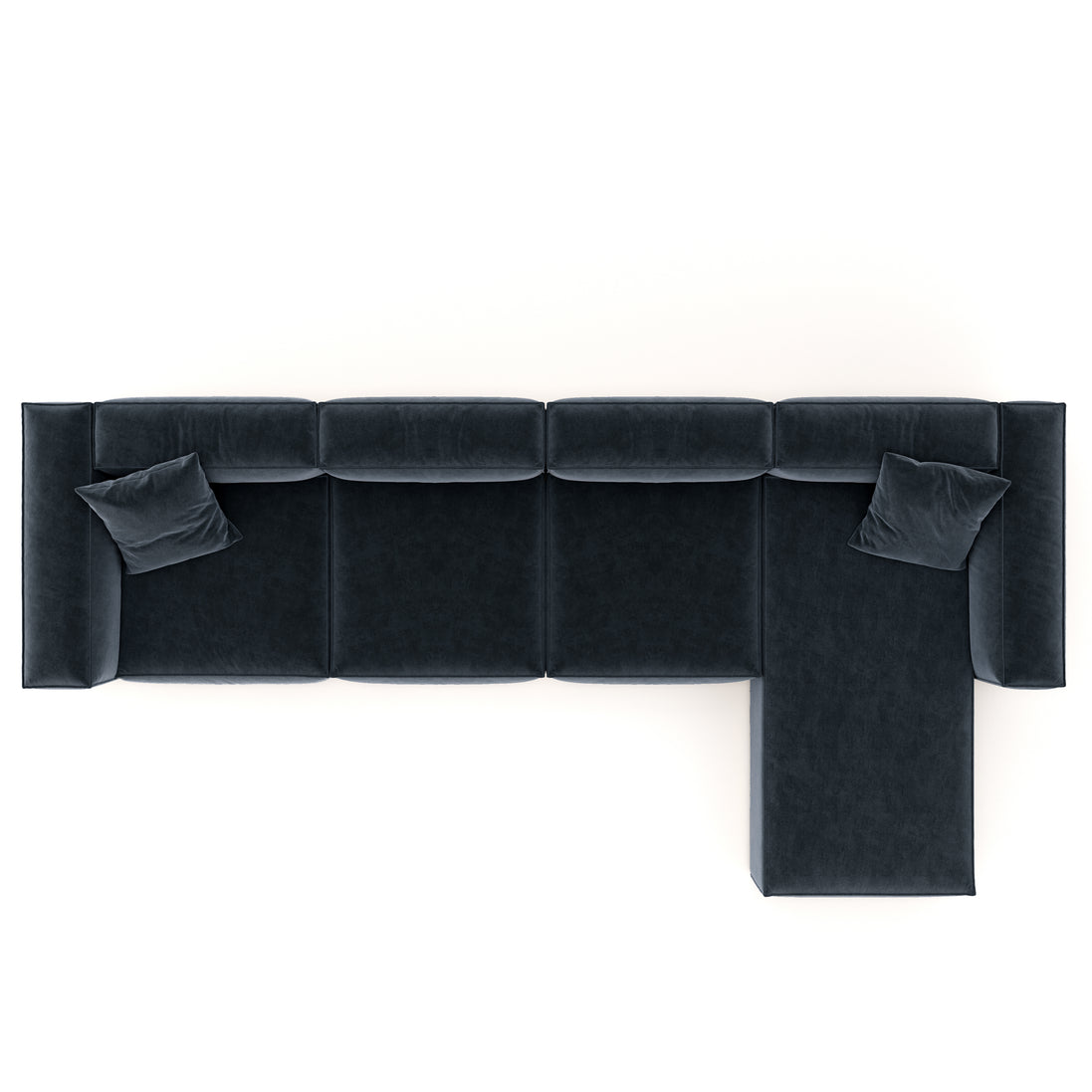Eleanor Modular Velvet Sofa | Oxford Blue