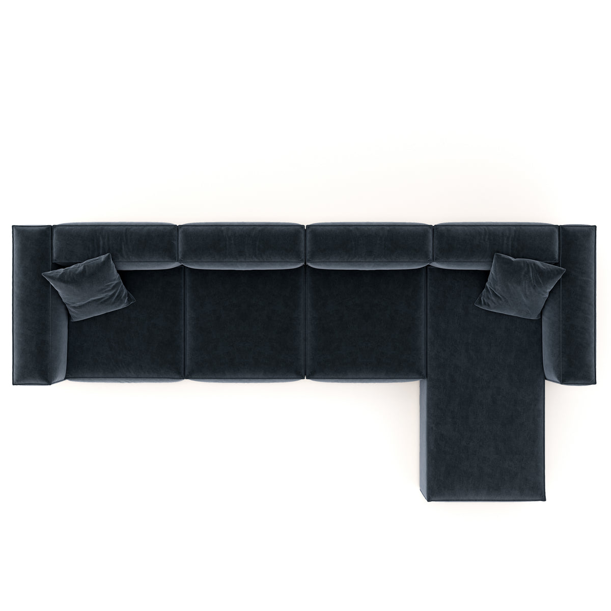 Eleanor Modular Velvet Sofa | Oxford Blue