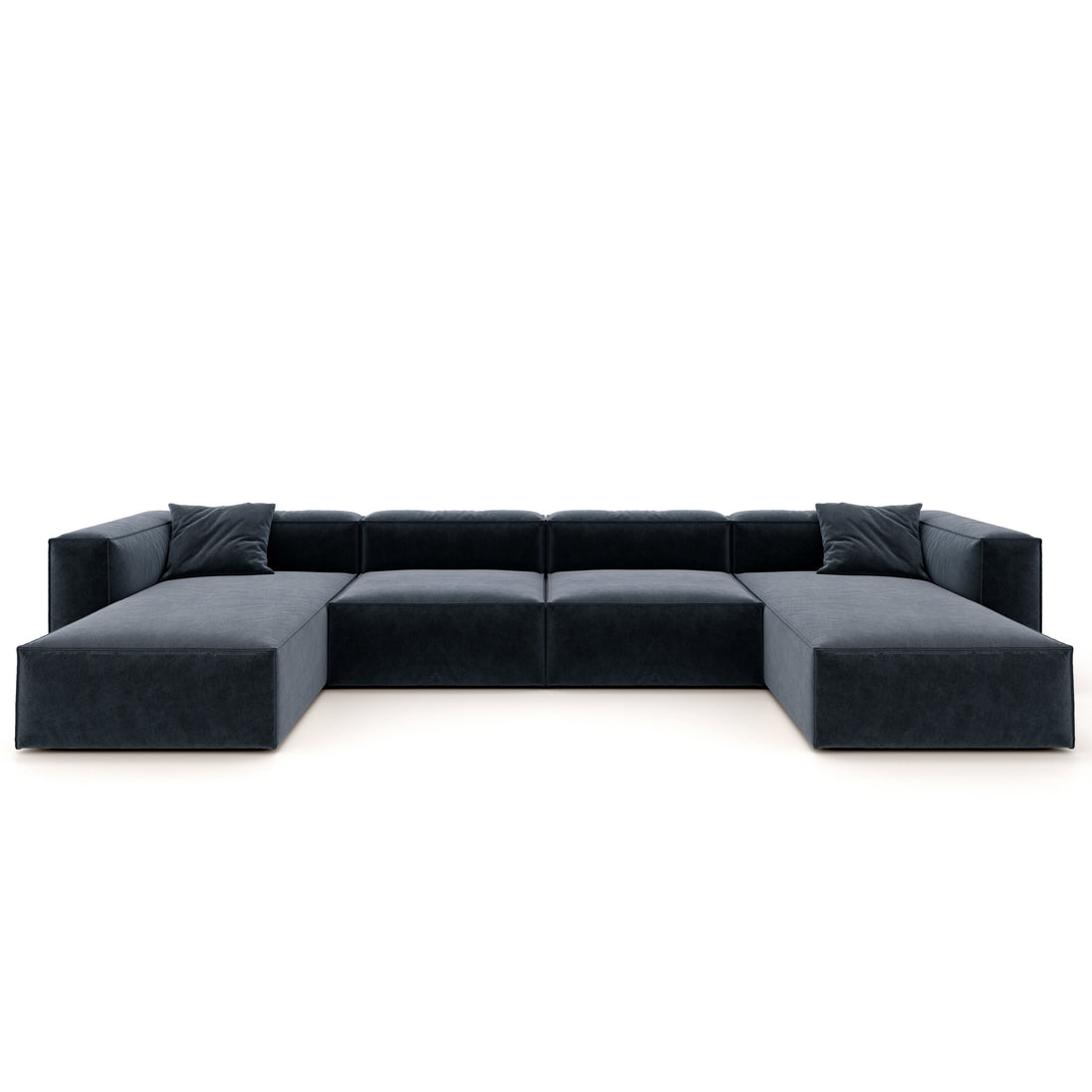 Eleanor Modular Velvet Sofa | Oxford Blue