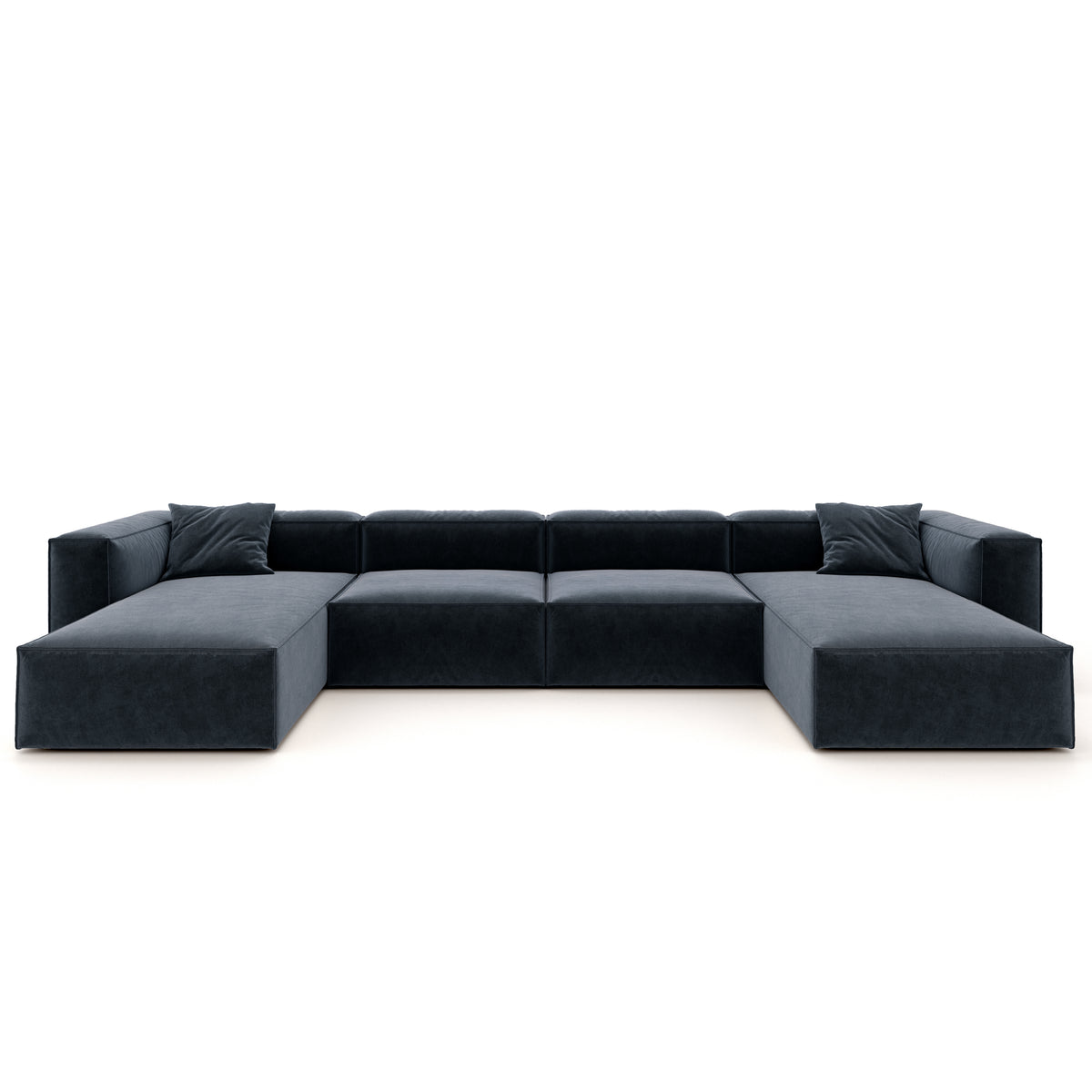 Eleanor Modular Velvet Sofa | Oxford Blue