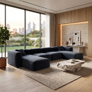 Eleanor Modular Velvet Sofa | Oxford Blue