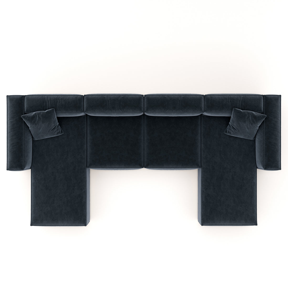 Eleanor Modular Velvet Sofa | Oxford Blue