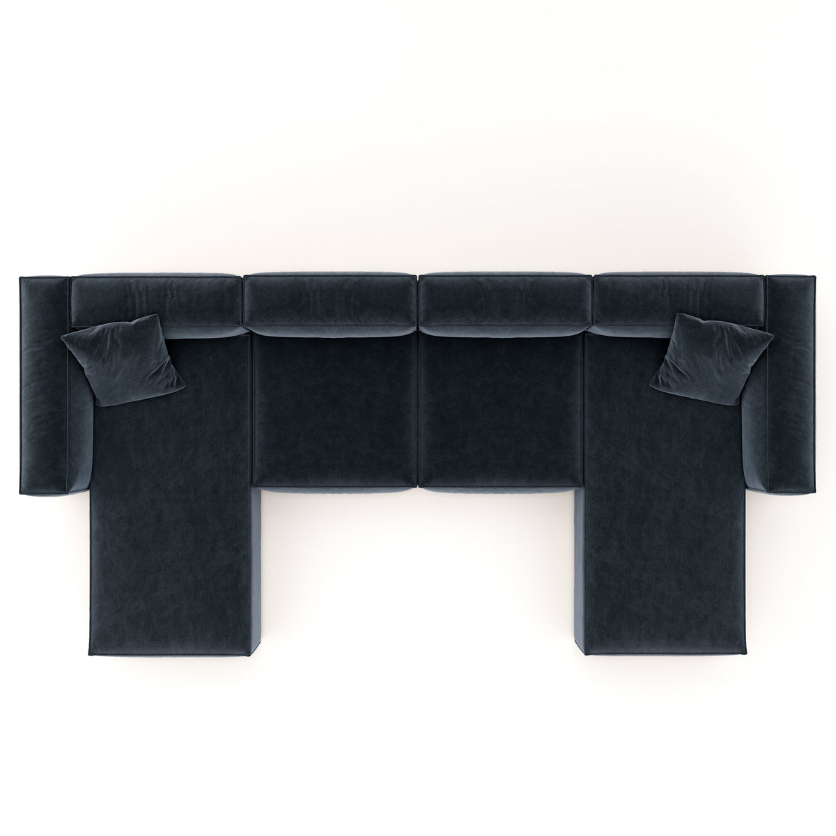 Eleanor Modular Velvet Sofa | Oxford Blue