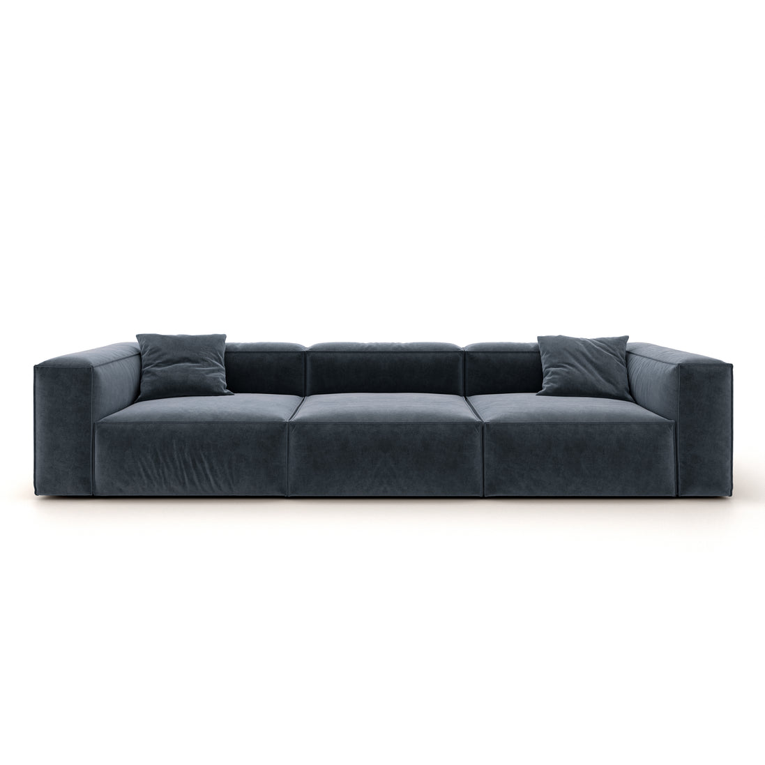 Eleanor Modular Velvet Sofa | Oxford Blue