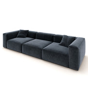 Eleanor Modular Velvet Sofa | Oxford Blue