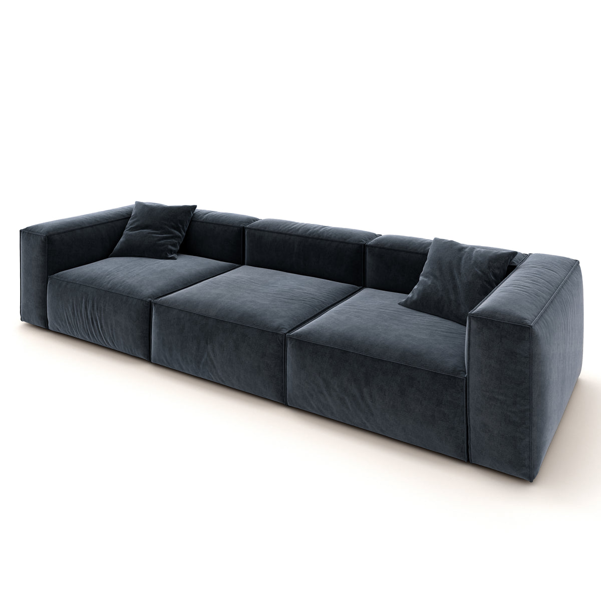 Eleanor Modular Velvet Sofa | Oxford Blue