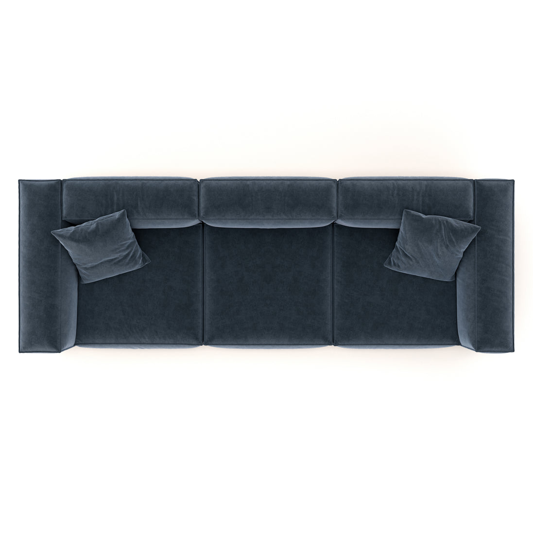 Eleanor Modular Velvet Sofa | Oxford Blue