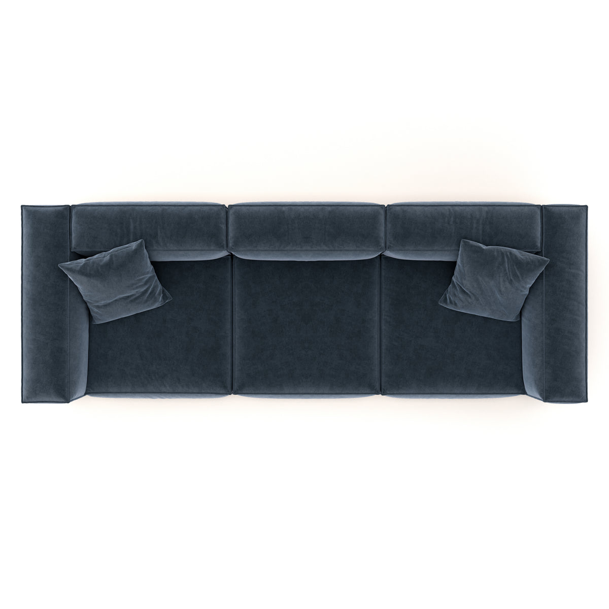 Eleanor Modular Velvet Sofa | Oxford Blue