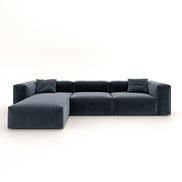 Eleanor Modular Velvet Sofa | Oxford Blue