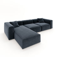 Eleanor Modular Velvet Sofa | Oxford Blue