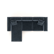 Eleanor Modular Velvet Sofa | Oxford Blue