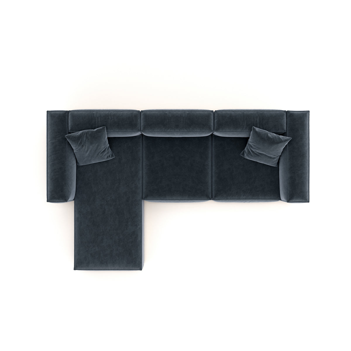 Eleanor Modular Velvet Sofa | Oxford Blue