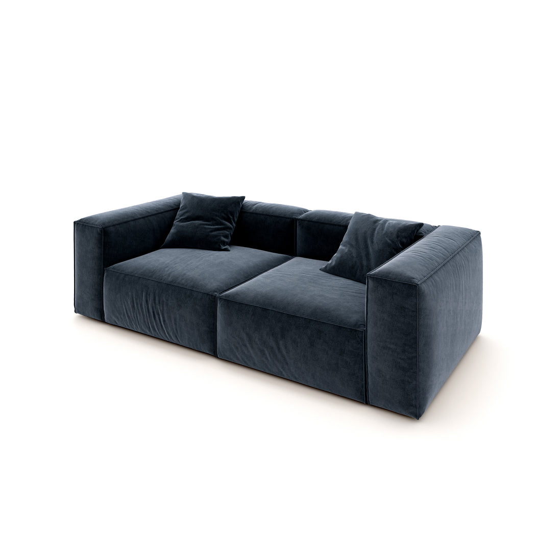 Eleanor Modular Velvet Sofa | Oxford Blue