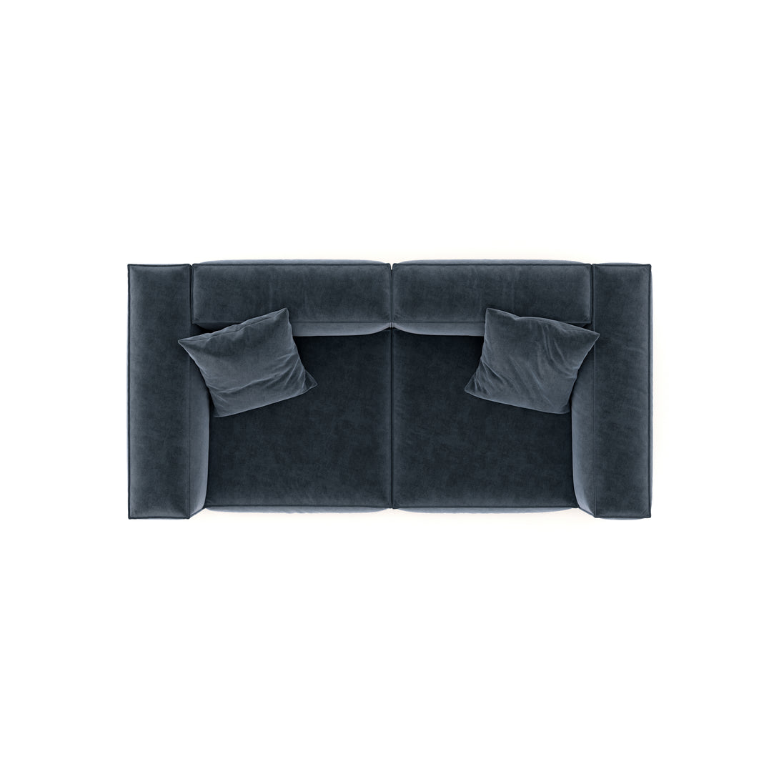 Eleanor Modular Velvet Sofa | Oxford Blue