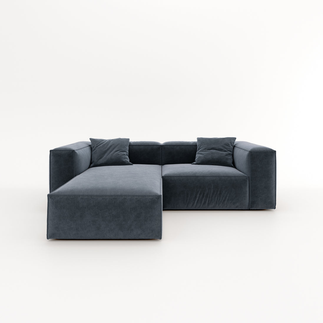 Eleanor Modular Velvet Sofa | Oxford Blue