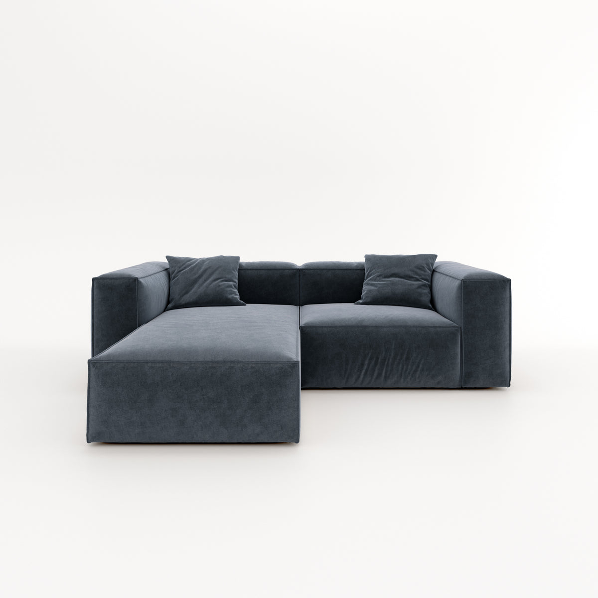 Eleanor Modular Velvet Sofa | Oxford Blue