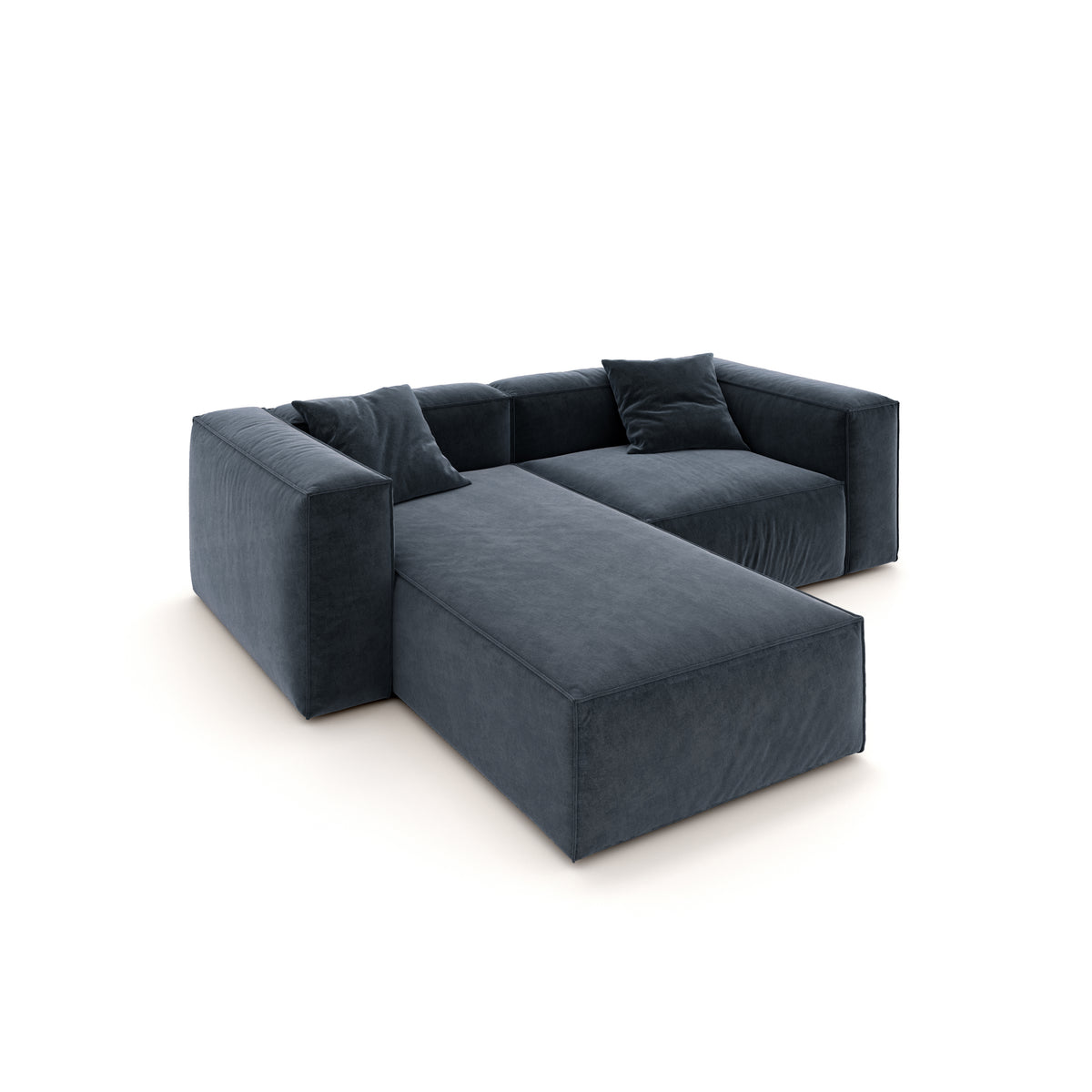 Eleanor Modular Velvet Sofa | Oxford Blue