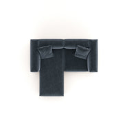 Eleanor Modular Velvet Sofa | Oxford Blue