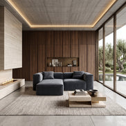 Eleanor Modular Velvet Sofa | Oxford Blue