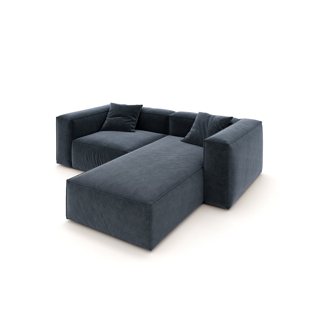 Eleanor Modular Velvet Sofa | Oxford Blue
