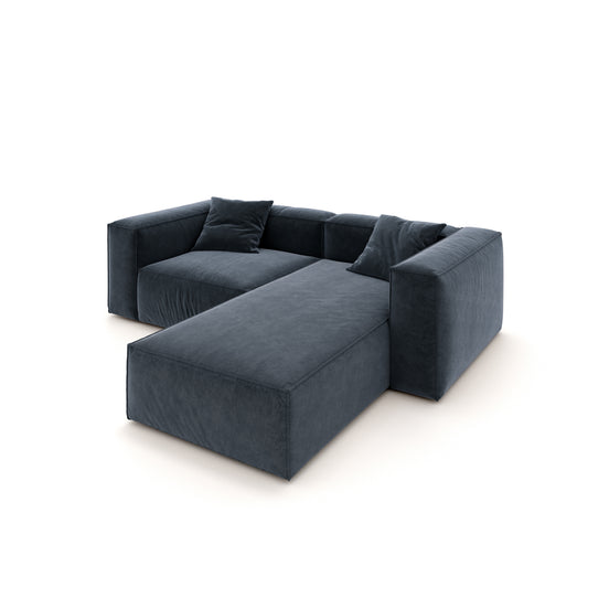Eleanor Modular Velvet Sofa | Oxford Blue