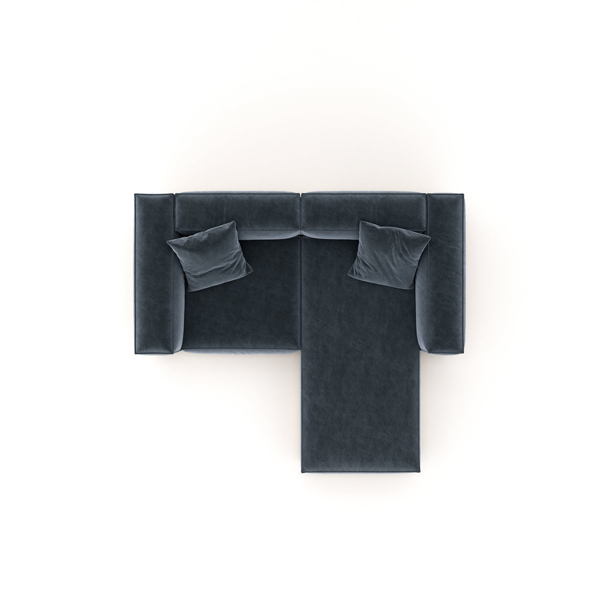 Eleanor Modular Velvet Sofa | Oxford Blue