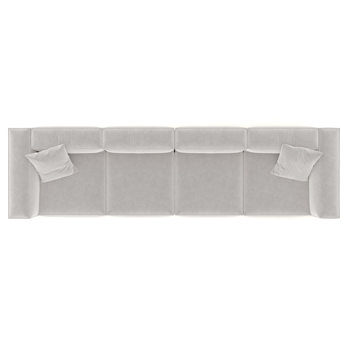 Eleanor Modular Velvet Sofa | Pearl